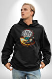 Demon Slayer İblis Avcısı Anime Figürü Kadın Erkek  Siyah Kapüşonlu Sweatshirt Hoodie