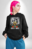 Guns N Roses Rock Grubu Logo Kadın Erkek  Siyah Kapüşonlu Sweatshirt Hoodie