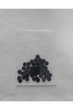 Siyah Renk 1.2 Cm Çapında Polyester Düğme 50 Adet.