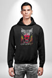 The Hellfire Club Kadın Erkek  Siyah Kapüşonlu Sweatshirt Hoodie