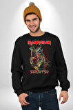 İron Maiden Heavy Metal Grup Kadın Erkek Siyah Sweatshirt 