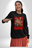 Vahşi Batı Kırmızı Ölü Redemption 2 Kadın Erkek Siyah Sweatshirt 