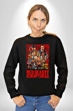 Vahşi Batı Kırmızı Ölü Redemption 2 Kadın Erkek Siyah Sweatshirt 