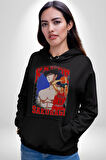 Sakuragi Kaede Slam Dunk Basketbol Anime Kadın Erkek  Siyah Kapüşonlu Sweatshirt Hoodie