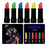 GlowPaint 6’lı Neon Boya – UV Işıkta Parlayan Makyaj Seti