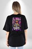 Daddy Yankee Müzik Star Pamuklu Kadın Erkek Oversize Sırt Dijital Baskılı Siyah T-shirt