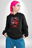 Doctor Strange Kadın Erkek  Siyah Kapüşonlu Sweatshirt Hoodie