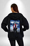 Daddy Yankee Müzik Star Kadın Erkek Siyah Kapüşonlu Fermuarlı Baskılı Hırka Sweatshirt