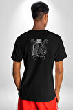 Darth Wader Motor Boost Vader Star Wars Pamuklu Kadın Erkek Oversize Sırt Dijital Baskılı Siyah T-shirt