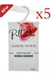 5'li Sandal Ağacı Dolap Ayakkabılık Ve Çekmece Parfümlü Kese Kokusu Oda Koku Kesesi