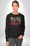 Rolling Stone Şarkıcılar Rock  Kadın Erkek Siyah Sweatshirt 