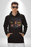 Ozzy Osbourne 80'ler Albüm Kadın Erkek  Siyah Kapüşonlu Sweatshirt Hoodie