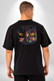 Ozzy Osbourne 80'ler Albüm Pamuklu Kadın Erkek Oversize Sırt Dijital Baskılı Siyah T-shirt