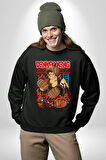 Donkey Kong Mario Oyun Kadın Erkek Siyah Sweatshirt 