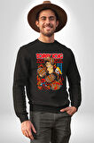 Donkey Kong Mario Oyun Kadın Erkek Siyah Sweatshirt 