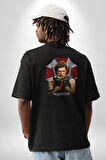Resident Evil Film Pamuklu Kadın Erkek Oversize Sırt Dijital Baskılı Siyah T-shirt
