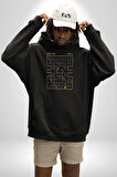 Pac-Man Oyun Kadın Erkek  Siyah Kapüşonlu Sweatshirt Hoodie