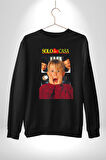 Evde Tek Başına Film Kadın Erkek Siyah Sweatshirt 