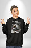 Gustavo Cerati Müzik Kadın Erkek  Siyah Kapüşonlu Sweatshirt Hoodie