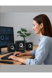 D23 Ses Sistemi FT-202BT 2+1 Ses Sistemi Kumandalı Bluetooth Hoparlör Tv/pc/telefon Uyumlu Usb Speaker Fm Radio Kart Okuyucu 3.5mm Jack Girişli Usb Beslemeli Speaker