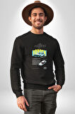Toyota Corona 1970 Klasik Kadın Erkek Siyah Sweatshirt 