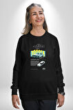 Toyota Corona 1970 Klasik Kadın Erkek Siyah Sweatshirt 