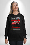 Lamborghini Recurso Huracan Klasik Araba Kadın Erkek Siyah Sweatshirt 
