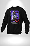 Valorant  ISO Ajan Oyun Karakter Özellikleri Kadın Erkek Siyah Sweatshirt 