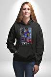 Valorant   ASTRA Ajan Oyun Karakter Özellikleri Kadın Erkek  Siyah Kapüşonlu Sweatshirt Hoodie