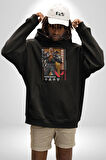 Valorant   BREACH Ajan Oyun Karakter Özellikleri Kadın Erkek  Siyah Kapüşonlu Sweatshirt Hoodie