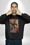Valorant   BREACH Ajan Oyun Karakter Özellikleri Kadın Erkek Siyah Sweatshirt 