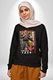Valorant   BREACH Ajan Oyun Karakter Özellikleri Kadın Erkek Siyah Sweatshirt 
