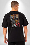 Valorant   BREACH Ajan Oyun Karakter Özellikleri Pamuklu Kadın Erkek Oversize Sırt Dijital Baskılı Siyah T-shirt