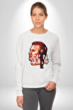 Okan Buruk Teknik Direktör Şampiyon 24 Kadın Erkek Beyaz Sweatshirt 