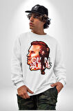 Okan Buruk Teknik Direktör Şampiyon 24 Kadın Erkek Beyaz Sweatshirt 