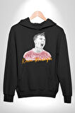 Kerem Aktürkoğlu Futbol Kadın Erkek  Siyah Kapüşonlu Sweatshirt Hoodie
