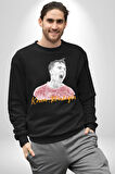 Kerem Aktürkoğlu Futbol Kadın Erkek Siyah Sweatshirt 
