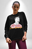 Kerem Aktürkoğlu Futbol Kadın Erkek Siyah Sweatshirt 