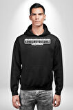 Arkamda Konuştuğunuz Kadar Benimle Konuşmuyorsunuz Darılıyorum Bak Yazılı Kadın Erkek  Siyah Kapüşonlu Sweatshirt Hoodie