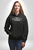 İçime de Atamıyorum Orasıda Doldu Yazılı Kadın Erkek  Siyah Kapüşonlu Sweatshirt Hoodie