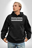 Kimsenin Varlığıyla Varolmadık Yokluğuyla Yok Olmalıyız Yazılı Kadın Erkek  Siyah Kapüşonlu Sweatshirt Hoodie
