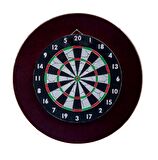 Dart Arkalığı. Ahşap Yuvarlak model. Kırmızı Renk. 12mm / 72cm
