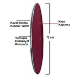 Dart Arkalığı. Ahşap Yuvarlak model. Kırmızı Renk. 12mm / 72cm