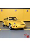 Porsche 911 Turbo 1/36 Ölçek *c&c Model Garage* Çek Bırak Diecast Metal Model Oyuncak Araba