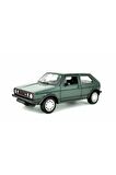 Volkswagen Golf GTi MK1 Klasik Araba 1:34 Ölçek Model Açılış Kapıları Lisanslı Ürün Yeşil