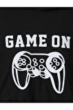 Erkek/Kız Çocuk Game On Baskılı Siyah Eşofman Takımı