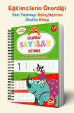 Harfleri ve Sayıları Yazmayı Kolayca Öğreten Kitap | Sihirli Uçan Kalemli Oluklu (kabartmalı) Kitap