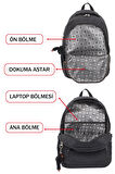 Kadın Sırt Çanta Su Geçirmez Krinkıl Kumaş Geniş İç Hacim Çok Bölmeli Ortopedik