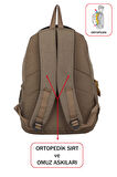 Kadın Sırt Çanta Su Geçirmez Krinkıl Kumaş Geniş İç Hacim Çok Bölmeli Ortopedik