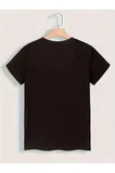 Mom Dad Baskılı Sevgili Kombini Çift Tişört Oversize Unisex Minimal Romantik Çift Kombin Seti